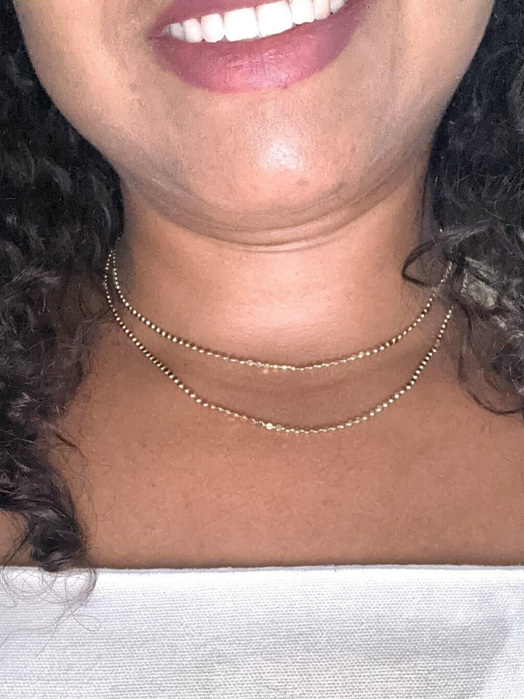 Choker Feminino Corrente Dupla com Medalhinha em Banho de Ouro – Serenité