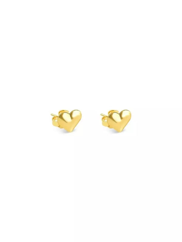 Brinco Feminino Mini Coração Banho de Ouro 18K Antialérgico – Serenité