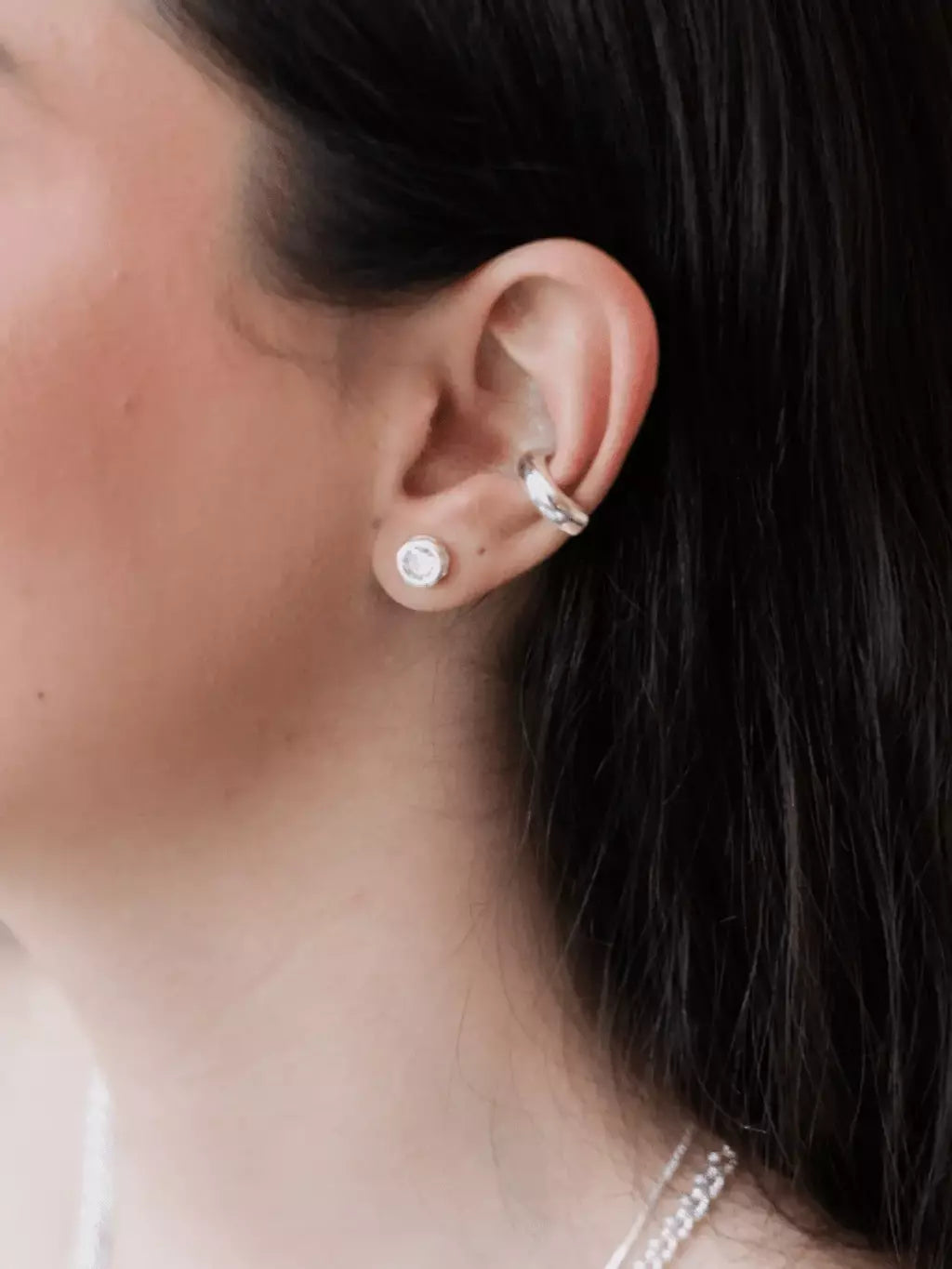 Piercing Fake Feminino Melone em Metal com Banho de Prata – Serenité