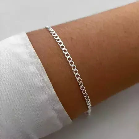 Pulseira Masculina Elo 1x1 em Aço Inoxidável Minimalista – Serenité