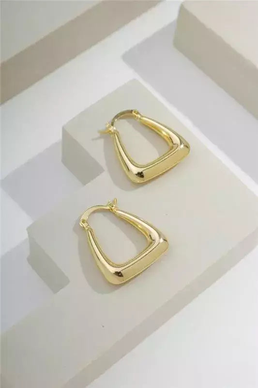 Brinco Feminino de Eletroformação Dourado Leve Antialérgico – Serenité
