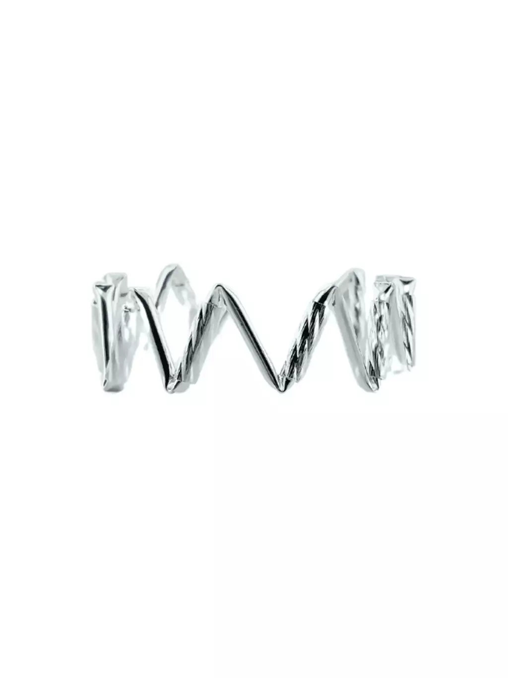 Bracelete Feminino Zig Zag Ajustável com Banho de Prata – Serenité