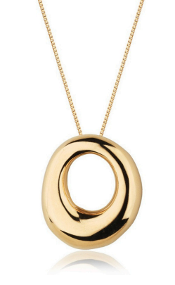 Colar Feminino Círculo Orgânico Banho de Ouro 18K Hipoalergênico – Serenité