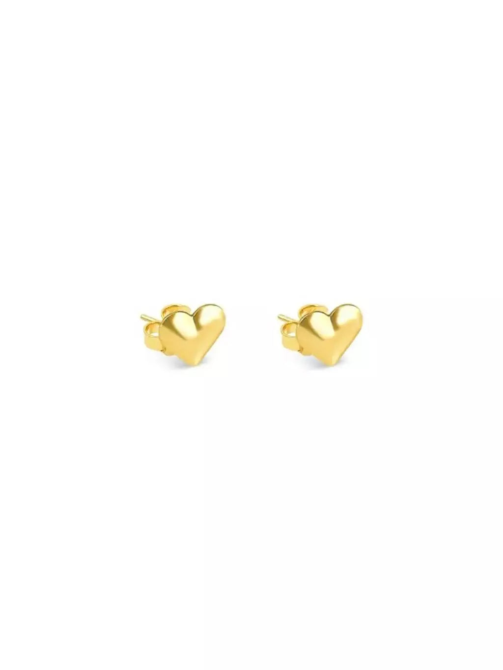 Brinco Feminino Mini Coração Banho de Ouro 18K Antialérgico – Serenité