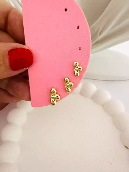 Trio de Brincos Femininos Gota Luxo em Metal Banhado – Serenité